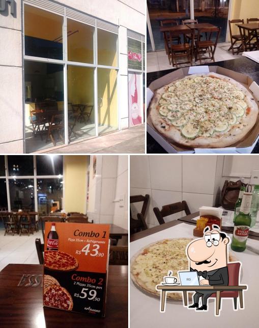 O interior do Artesano Pizza Niterói