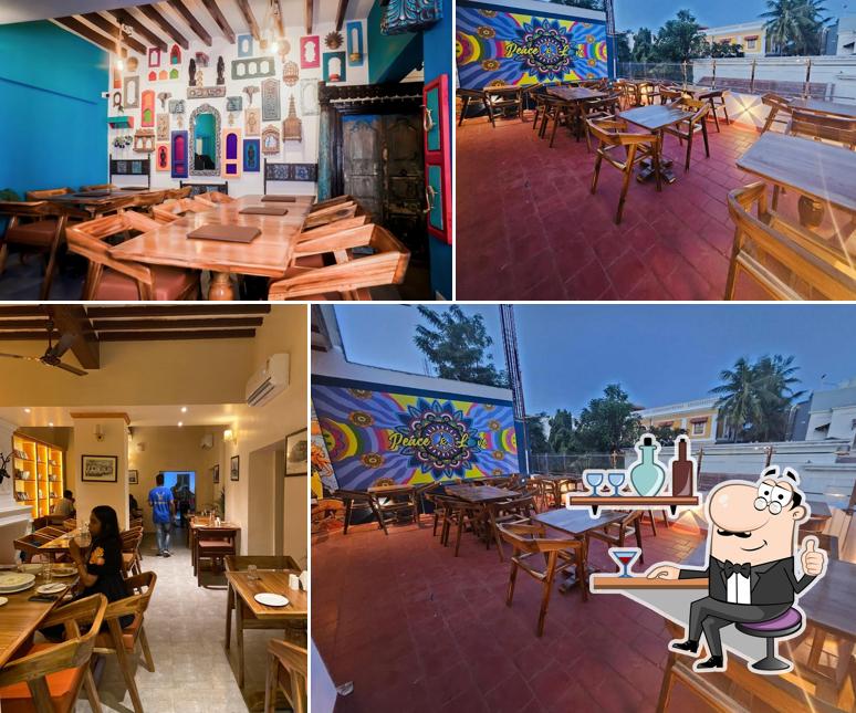 The interior of BODEGA PONDY - RESTAURANT & BAR with Rooftop