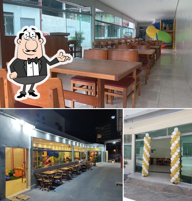 O interior do Come Come Lanches Premiun