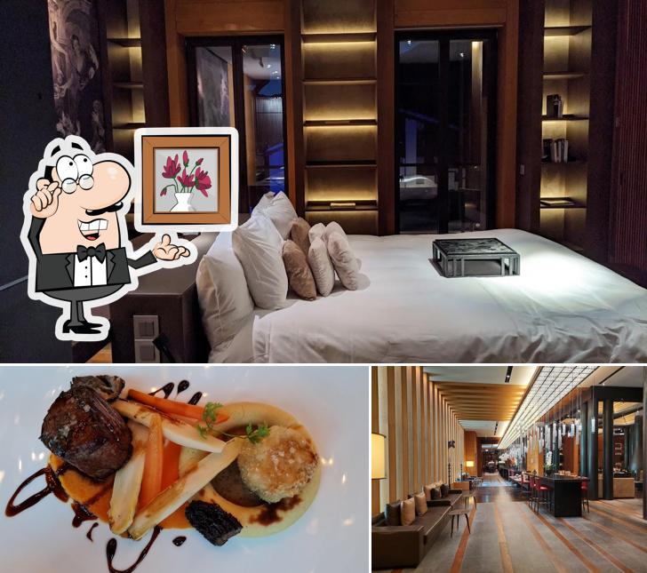 Tra le diverse cose da The Chedi Andermatt si possono trovare la interni e cibo