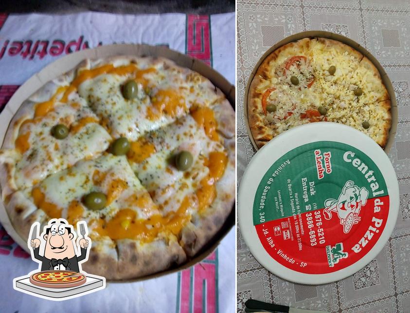 Peça diferentes tipos de pizza