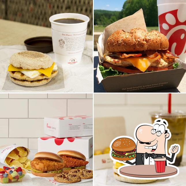 Get a burger at Chick-fil-A