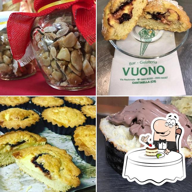 Bar Vuono serve un'ampia varietà di dolci