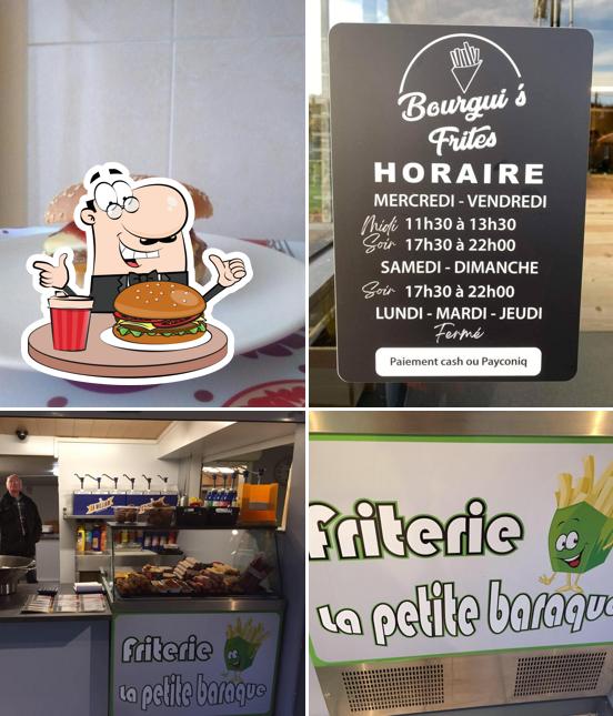 Commandez un hamburger à La Petite Baraque