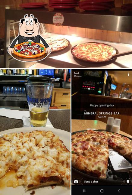 Mineral Springs Pizza Pub Grill 21257 Mackinaw Trail In Tustin   Ce5a Restaurant Mineral Springs Bar Pizza 