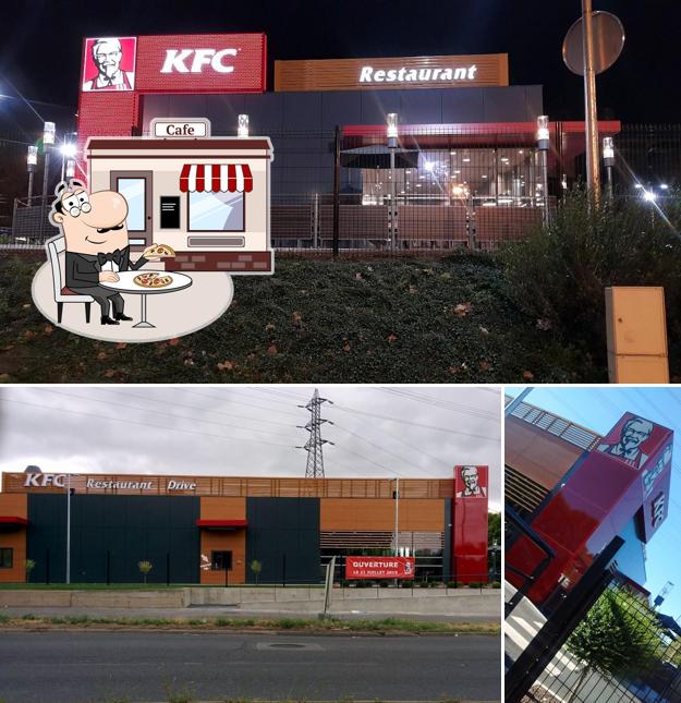 L'extérieur de KFC Créteil Foch