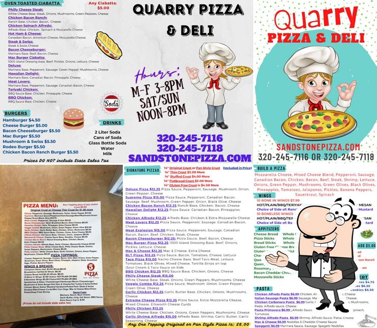 Sandstone Pizza & Deli in Sandstone Restaurant menu and reviews