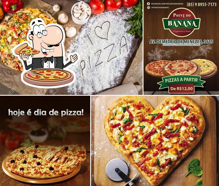 Consiga pizza no Point do Banana