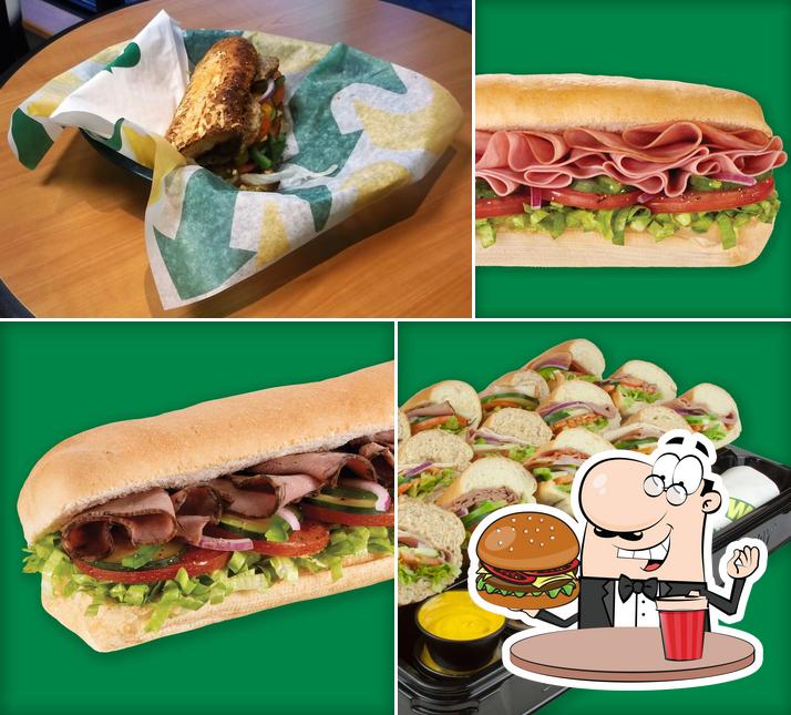 Try out a burger at Subway