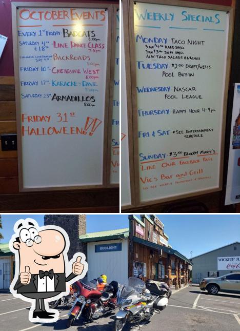 Vic's Bar & Grill, 16980 Burgess Rd in La Pine Restaurant menu and