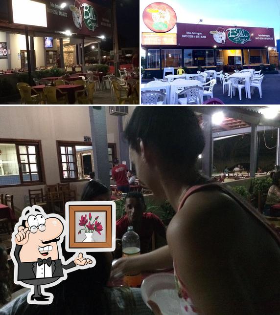 Veja imagens do interior do Bella Pizzaria