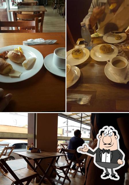 O interior do Chalé do Trigo Pães e Doces