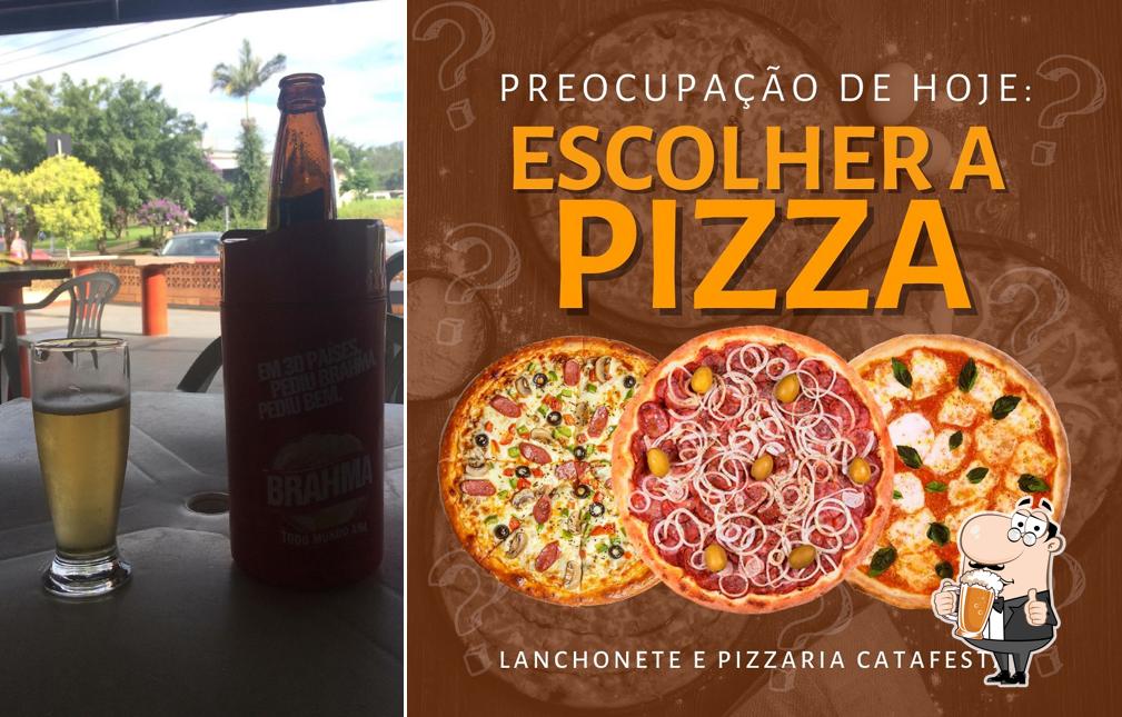 Catafesta Lanchonete e Pizzaria offerece uma seleção de cervejas