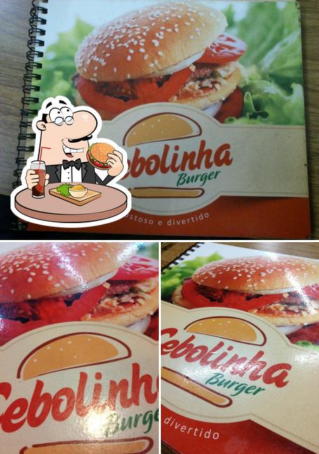 Experimente um hambúrguer no Cebolinha Burger