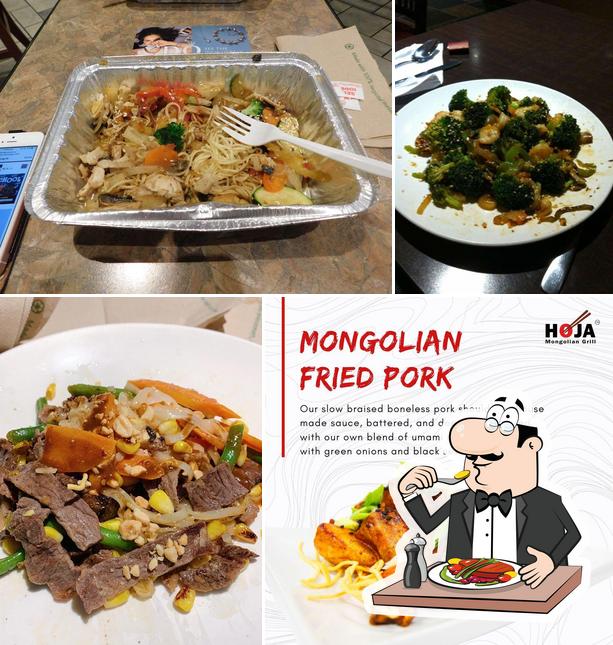 Nourriture à Hoja Mongolian Grill