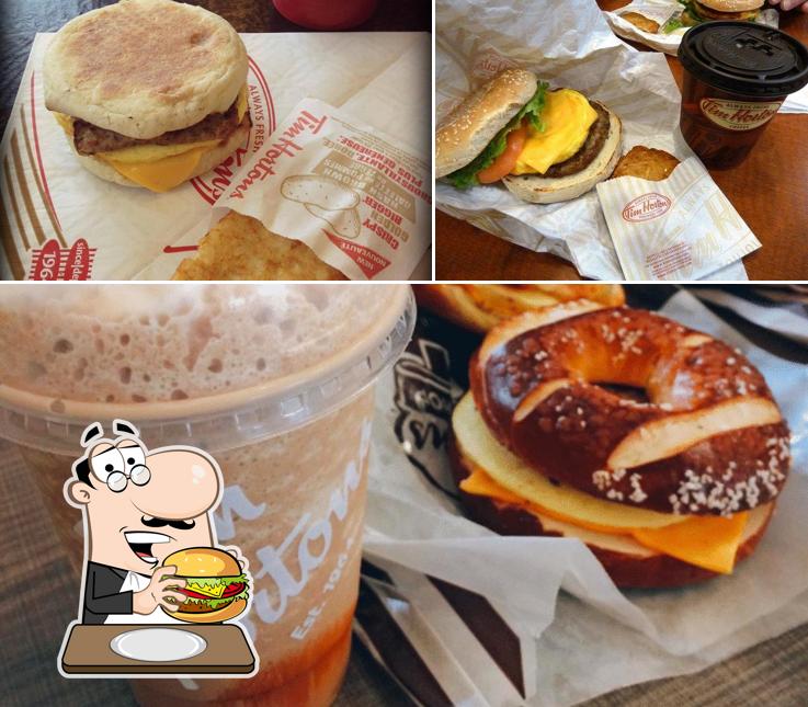 Essayez un hamburger à Tim Hortons