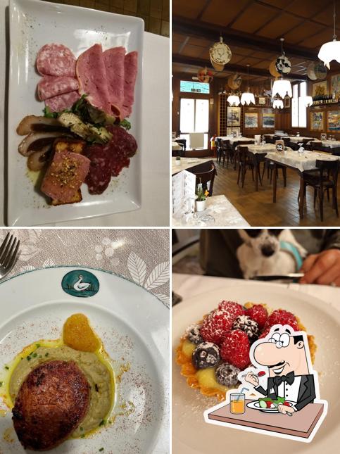 Cibo al Trattoria All'oca Bianca