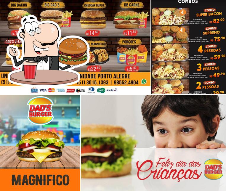 Consiga um hambúrguer no Dad's Burger