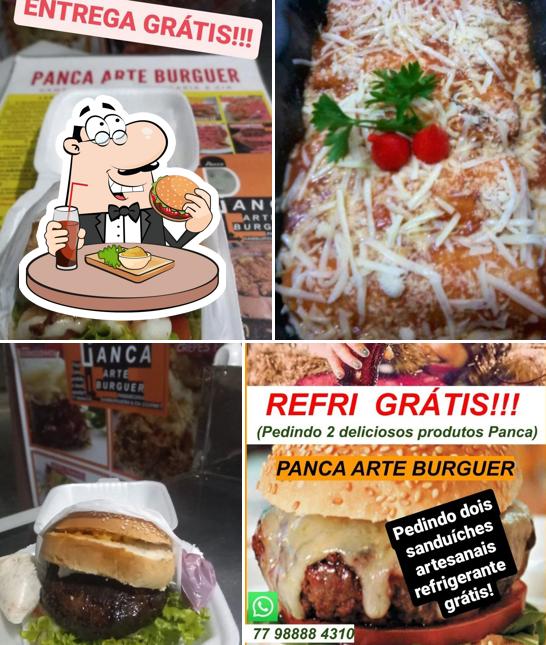 Hambúrguer em Panca Arte Burguer