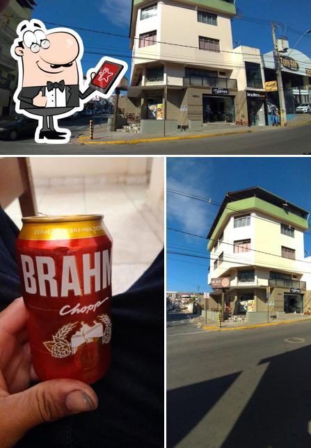 A foto do Big Boss Lanches’s exterior e cerveja