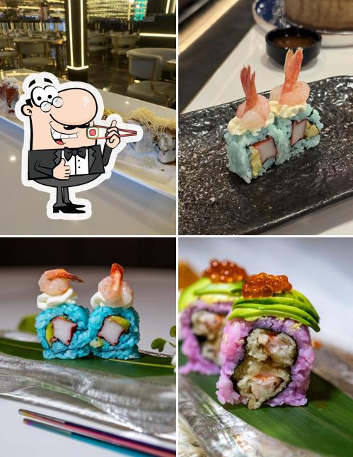 Les sushi sont servis à Enjoy Sushi