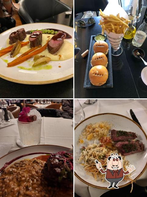 Comida em Carat Restaurant & Lounge