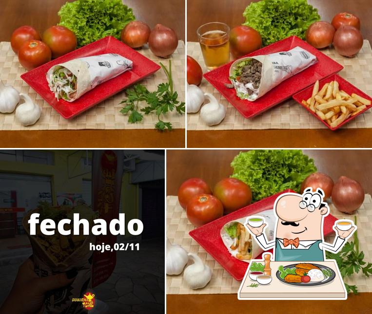 Comida em Shawarma Tche