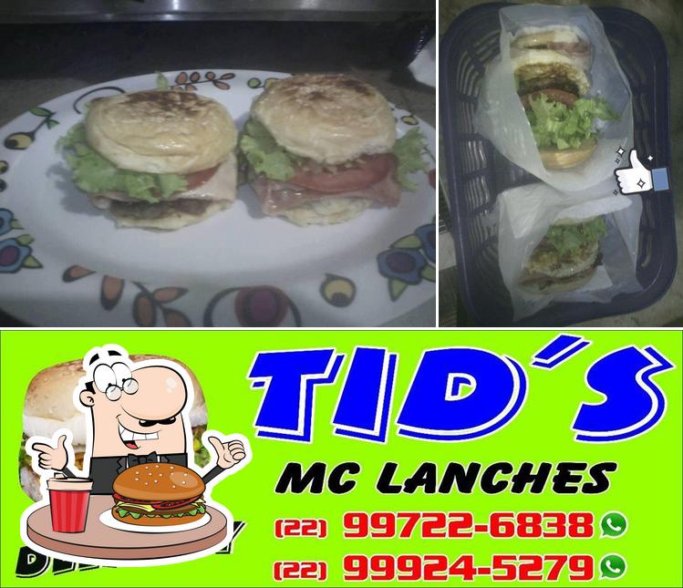 Peça um hambúrguer no TID'S Mc Lanches