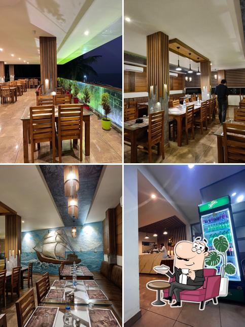 The interior of Corniche Restaurant