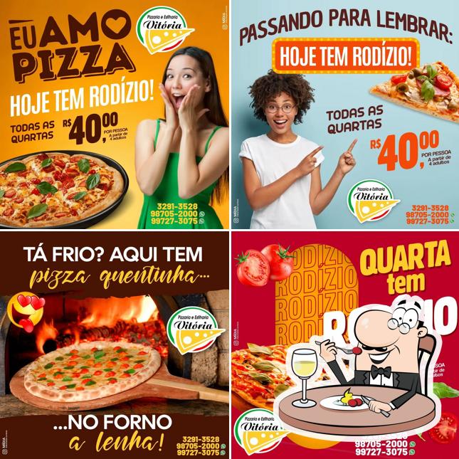 Comida em Pizzaria Vitória Alfenas