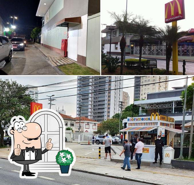 O exterior do McDonald's