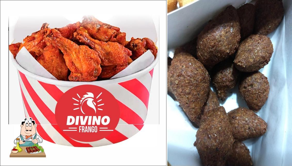 Prove pratos de carne no Divino Frango - Centro