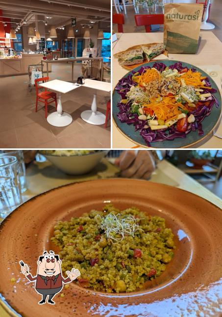 Natura si bistrot si caratterizza per la cibo e interni