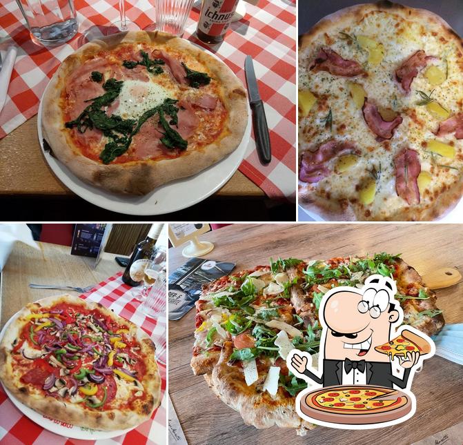 Ordina una pizza a caffè e più - Pizzeria - Gelateria - Ristorante /Weltmeisterliche Pizzen - 18 Sorten Gelati