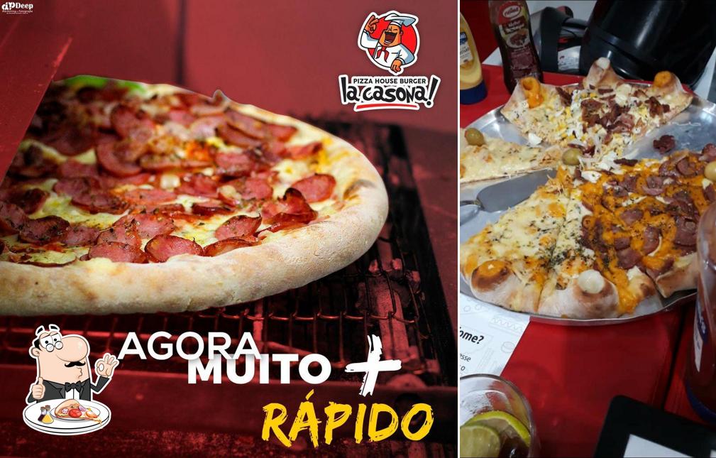 No La Casona, você pode degustar pizza