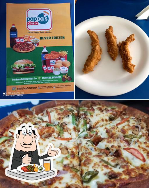 Food at Pappa's Pizza