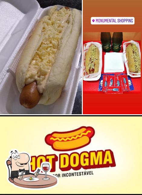 Comida em Hot Dogma