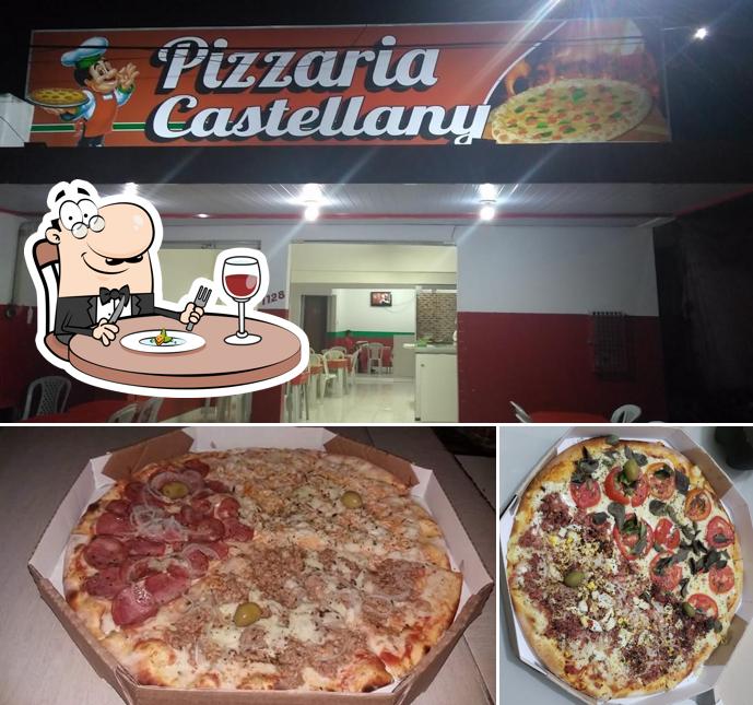 Comida em Pizzaria Castellany