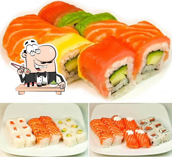 Prenez différentes options de sushi