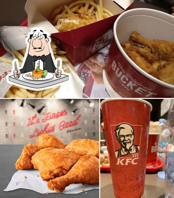 La photo de la nourriture et bière concernant KFC