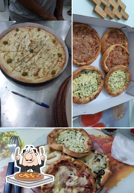 Escolha pizza no Pizza Bambino