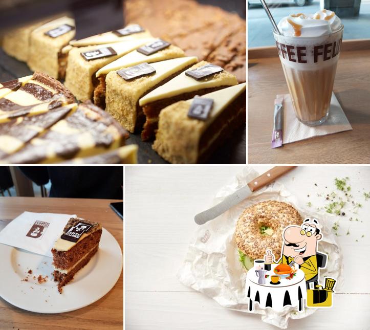 Piatto di formaggi e falafel al Coffee Fellows - Kaffee, Bagels, Frühstück