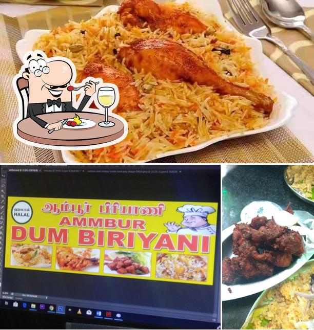 Food at Ambur dum biriyani