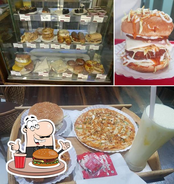 Get a burger at THE COFFEE HEART (T.C.H )(100%Veg food)