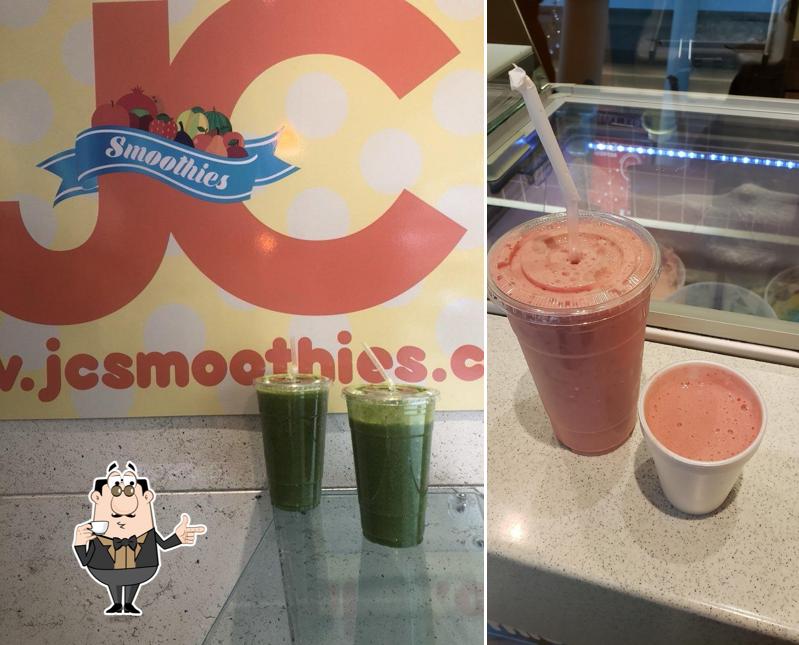 Enjoy a beverage at JC Smoothies