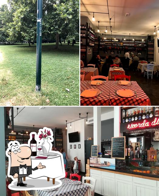 Voici la photo affichant la table à manger et extérieur sur Mammina Milano