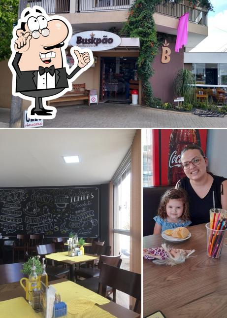 O interior do Panificadora Buskpão