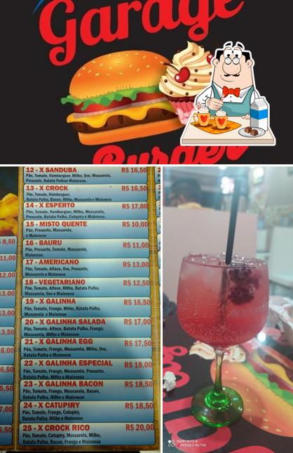 Desfrute de uma bebida no Garage Burger