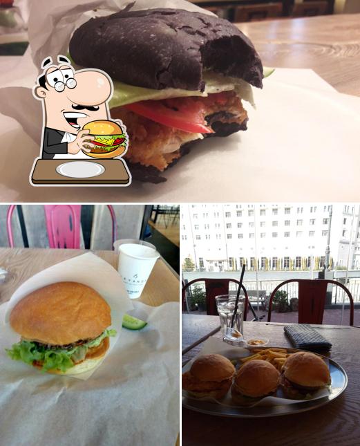 Try out a burger at Burger joint