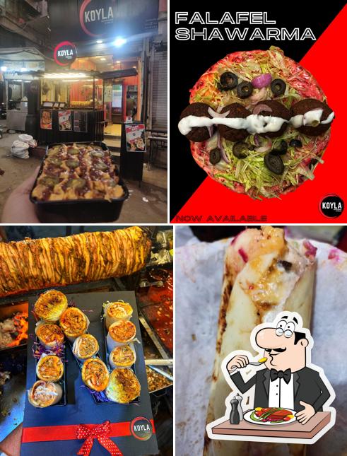 Food at Koyla Shawarma and Rolls